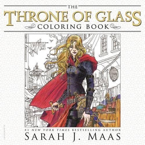 Cover of The Throne of Glass Coloring Book