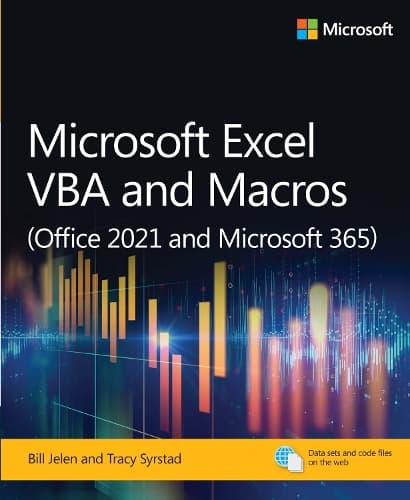 Cover of Microsoft Excel VBA and Macros (Office 2021 and Microsoft 365)