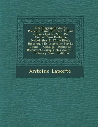 Cover of La Bibliographie Jaune
