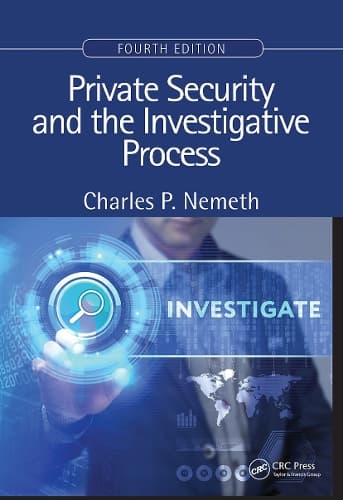 Cover of Private Security and the Investigative Process, Fourth Edition