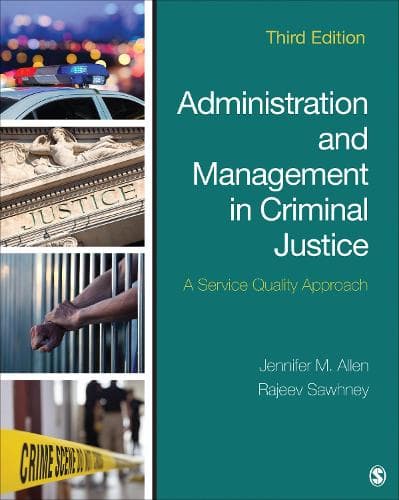 Cover of Administration and Management in Criminal Justice