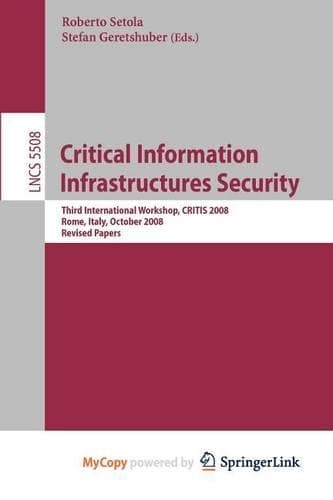 Cover of Critical Information Infrastructures Security