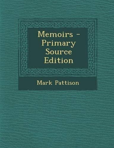 Cover of Memoirs