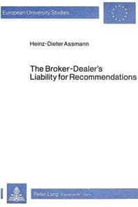 Cover of Broker-Dealer's Liability for Recommendations