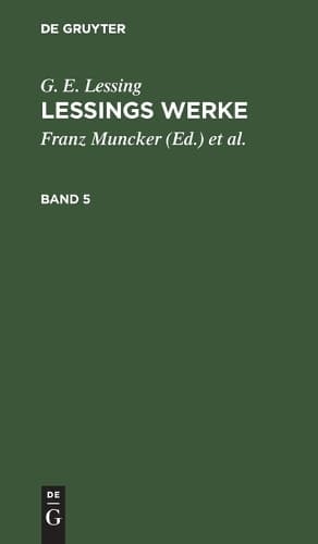 Cover of G. E. Lessing: Lessings Werke. Band 5