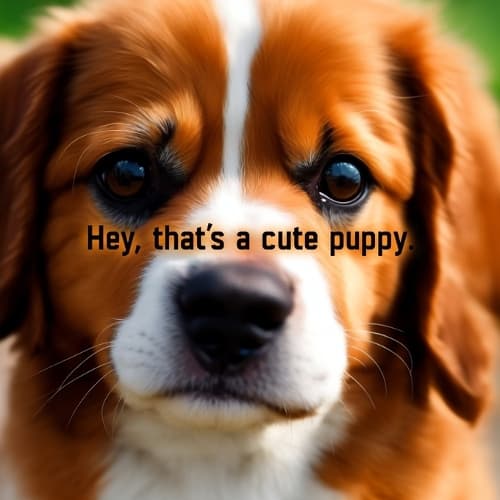 Cover of Hey, That's A Cute Puppy.
