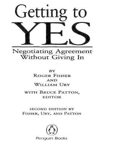 Cover of Getting to Yes