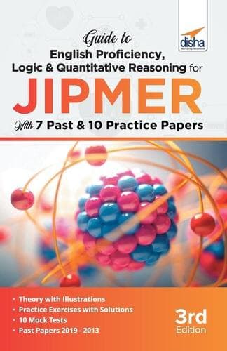 Cover of Guide to English Proficiency, Logic & Quantitative Reasoning for JIPMER with 7 Past & 10 Practice Papers 3rd Edition