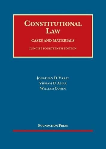 Cover of Constitutional Law, Concise – CasebookPlus