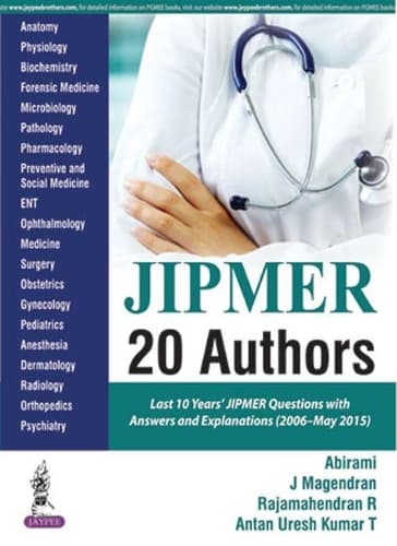 Cover of JIPMER 20 Authors