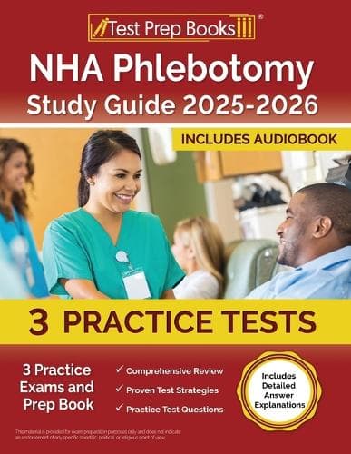 Cover of NHA Phlebotomy Study Guide 2025-2026