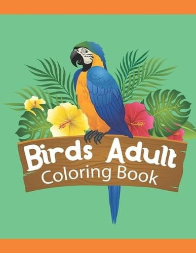 Cover of Birds adult coloring book