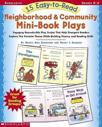 Cover of 15 Easy-to-Read Neighborhood and Community Mini-Book Plays