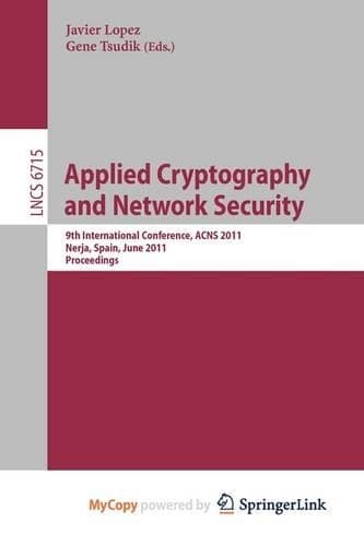 Cover of Applied Cryptography and Network Security