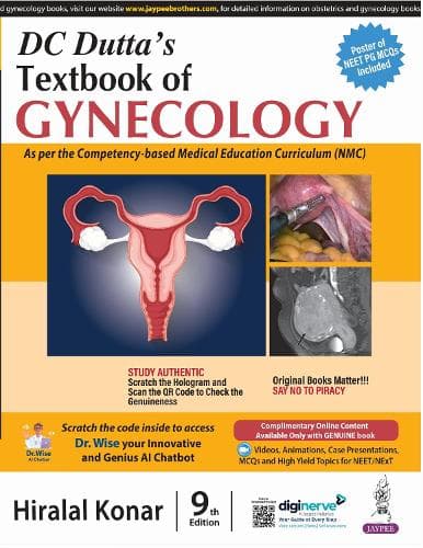 Cover of DC Dutta's Textbook of Gynecology
