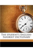 Cover of The Student's English-Sanskrit Dictionary