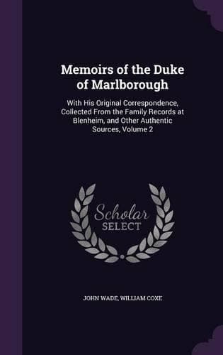 Cover of Memoirs of the Duke of Marlborough