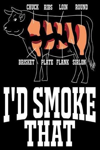Cover of I'd Smoke That: Funny Grilling Meat Lover Gift Journal