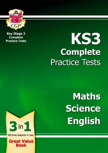 Cover of KS3 Complete Practice Tests - Maths, Science & English