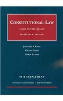 Cover of Constitutional Law, Cases and Materials, 13th and Concise 13th, 2012 Supplement