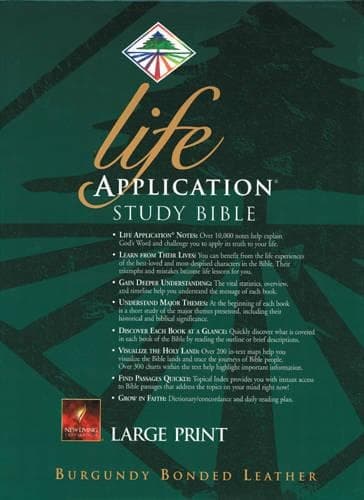 Cover of Life Application Study Bible-Nlt-Large Print