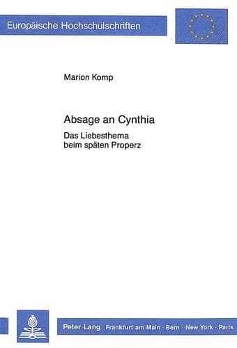 Cover of Absage an Cynthia