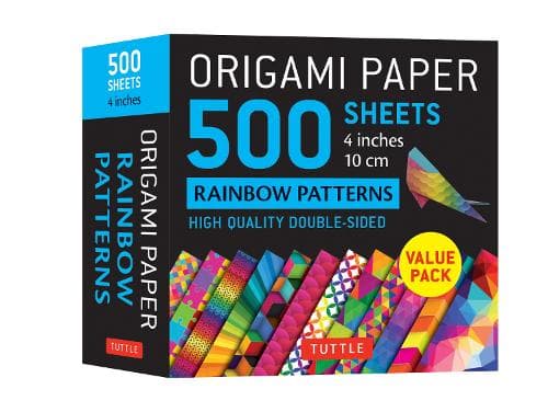 Cover of Origami Paper 500 sheets Rainbow Patterns 4" (10 cm)