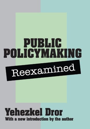 Cover of Public Policy Making Reexamined