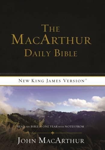 Cover of NKJV, The MacArthur Daily Bible, Paperback