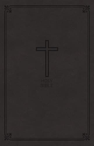 Cover of NKJV, Value Thinline Bible, Large Print, Charcoal Leathersoft, Red Letter, Comfort Print