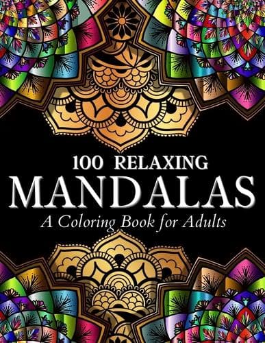 Cover of 100 Relaxing Mandalas Designs Coloring Book