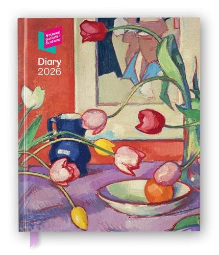 Cover of National Galleries Scotland 2026 Desk Diary Planner - Week to View, Illustrated throughout