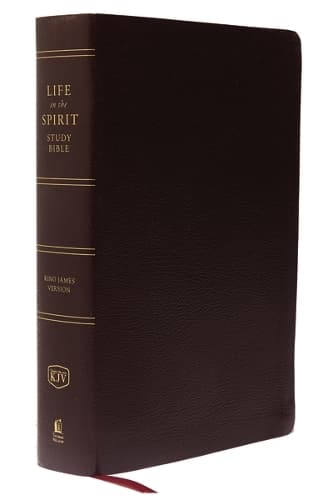 Cover of KJV, Life in the Spirit Study Bible, Bonded Leather, Burgundy, Red Letter