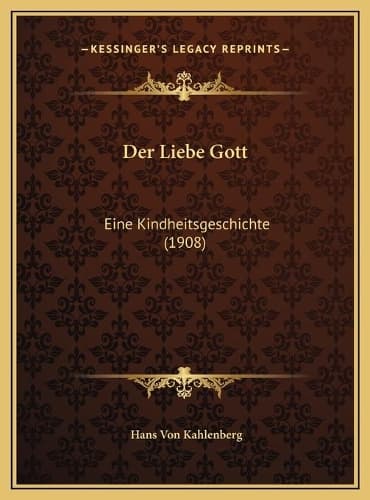 Cover of Der Liebe Gott