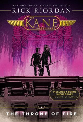 Cover of Kane Chronicles, The, Book Two: Throne of Fire, The-Kane Chronicles, The, Book Two