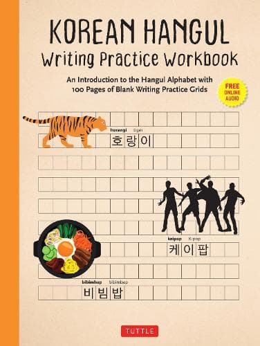 Cover of Korean Hangul Writing Practice Workbook