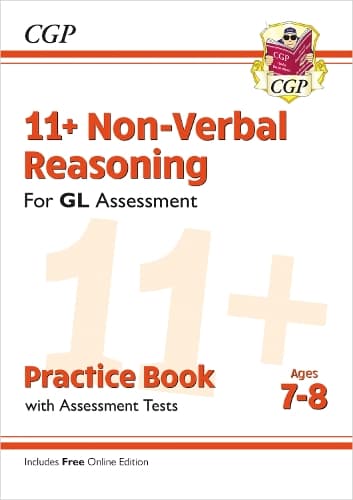 Cover of 11+ GL Non-Verbal Reasoning Practice Book & Assessment Tests - Ages 7-8 (with Online Edition)