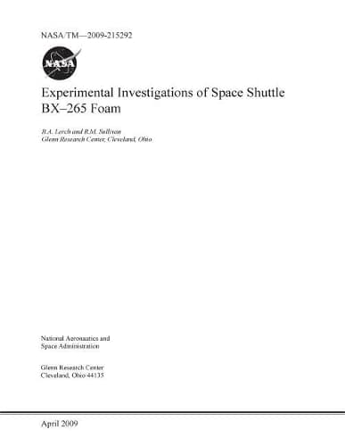 Cover of Experimental Investigations of Space Shuttle Bx-265 Foam