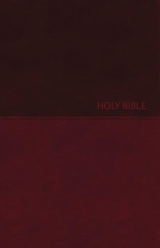 Cover of NKJV, Value Thinline Bible, Large Print, Burgundy Leathersoft, Red Letter, Comfort Print
