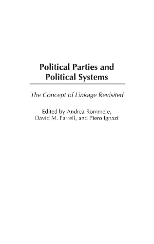 Cover of Political Parties and Political Systems