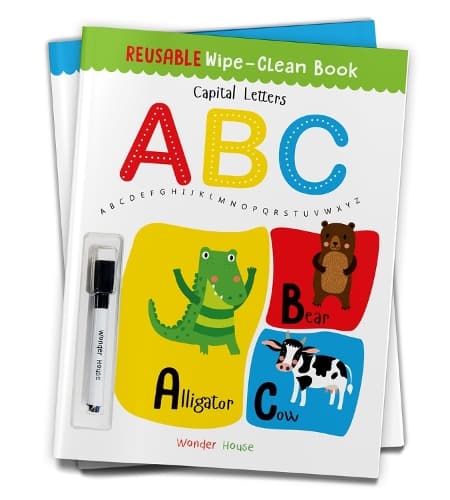 Cover of Reusable Wipe and Clean Book - Capital Letters: Write and Practice Capital Letters