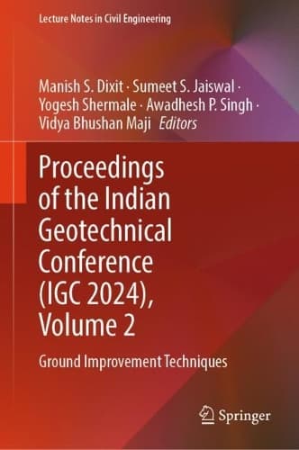 Cover of Proceedings of the Indian Geotechnical Conference (IGC 2024), Volume 2