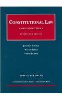 Cover of Constitutional Law, Cases and Materials, 13th, 2009 Supplement
