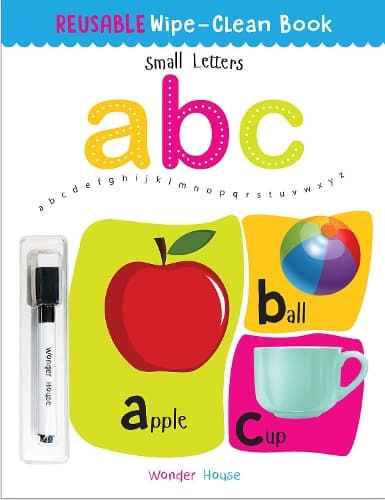 Cover of Reusable Wipe And Clean Book - Small Letters : Write And Practice Small Letters