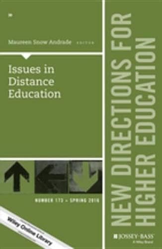 Cover of Issues in Distance Education