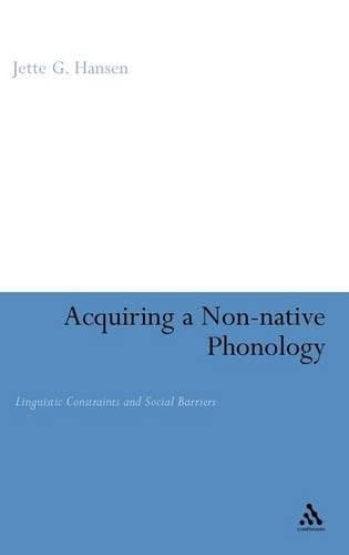 Cover of Acquiring a Non-Native Phonology