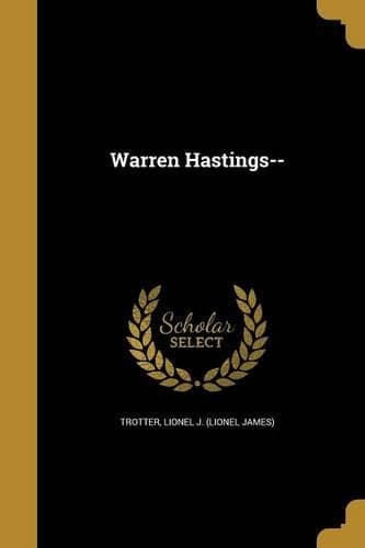 Cover of Warren Hastings--