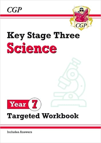 Cover of KS3 Year 7 Science Targeted Workbook (with answers)