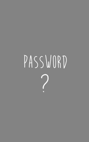 Cover of password logbook