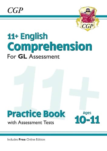 Cover of 11+ GL English Comprehension Practice Book & Assessment Tests - Ages 10-11 (with Online Edition)